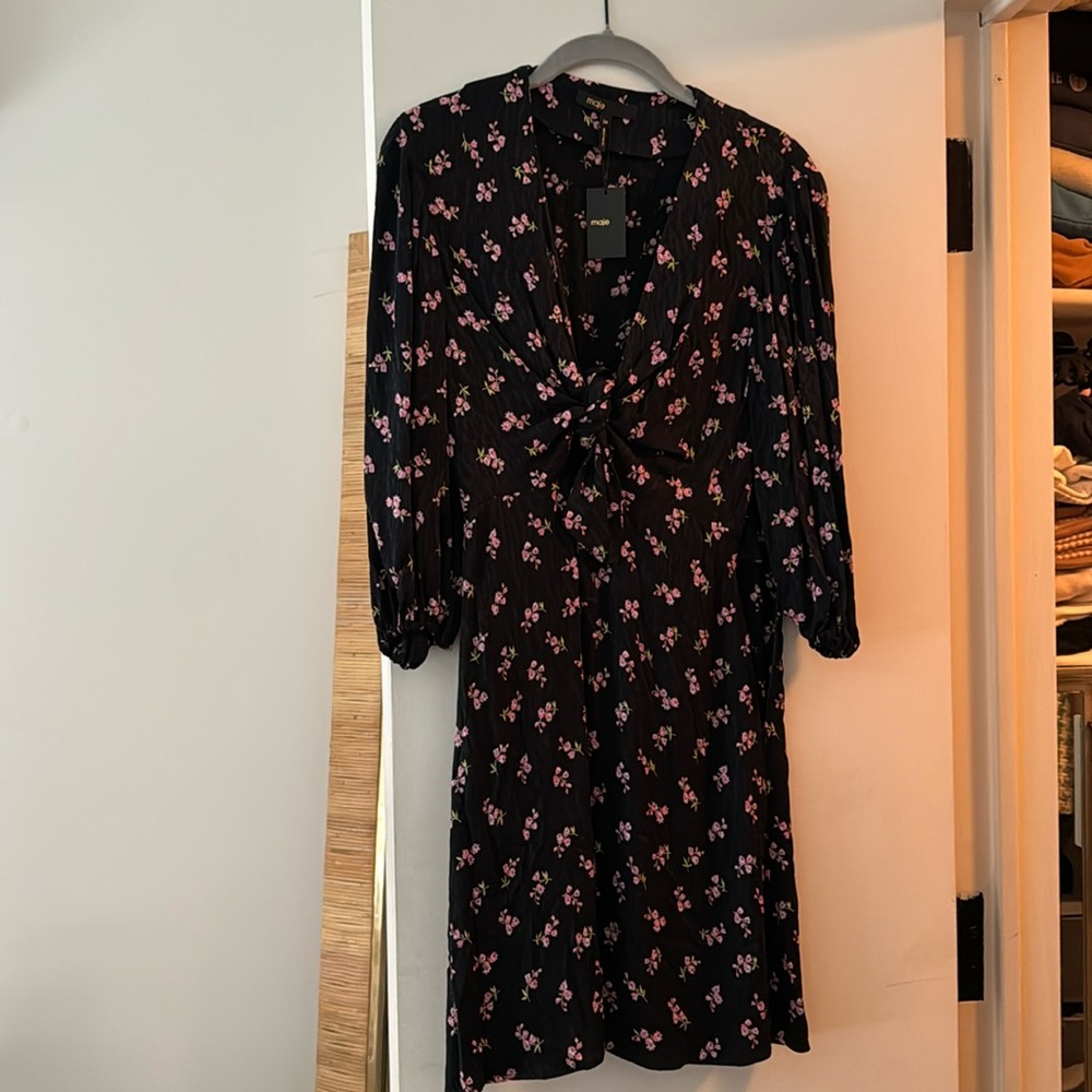 dress new with tags - black mini floral